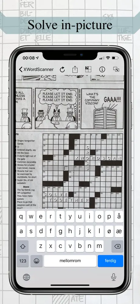 Crossword Scanner Coop screenshot