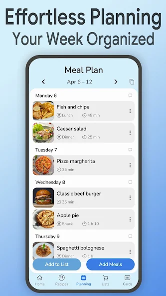Meal Planner & Recipes - Mealz screenshot