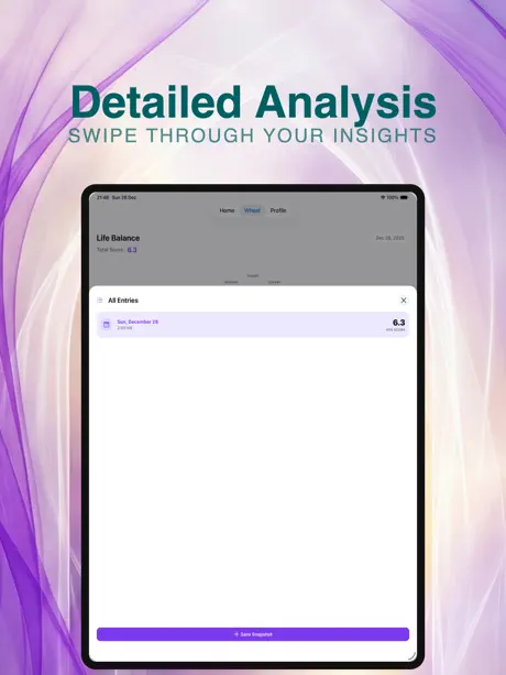 My Insights: Balance Wheel screenshot