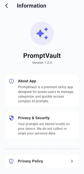 PromptVault AI screenshot